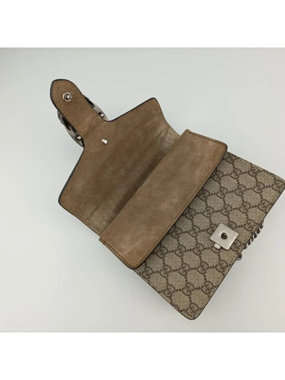★SOLD★ Gucci Dionysus Beige Brown Canvas Shoulder - Picture 14 of 15